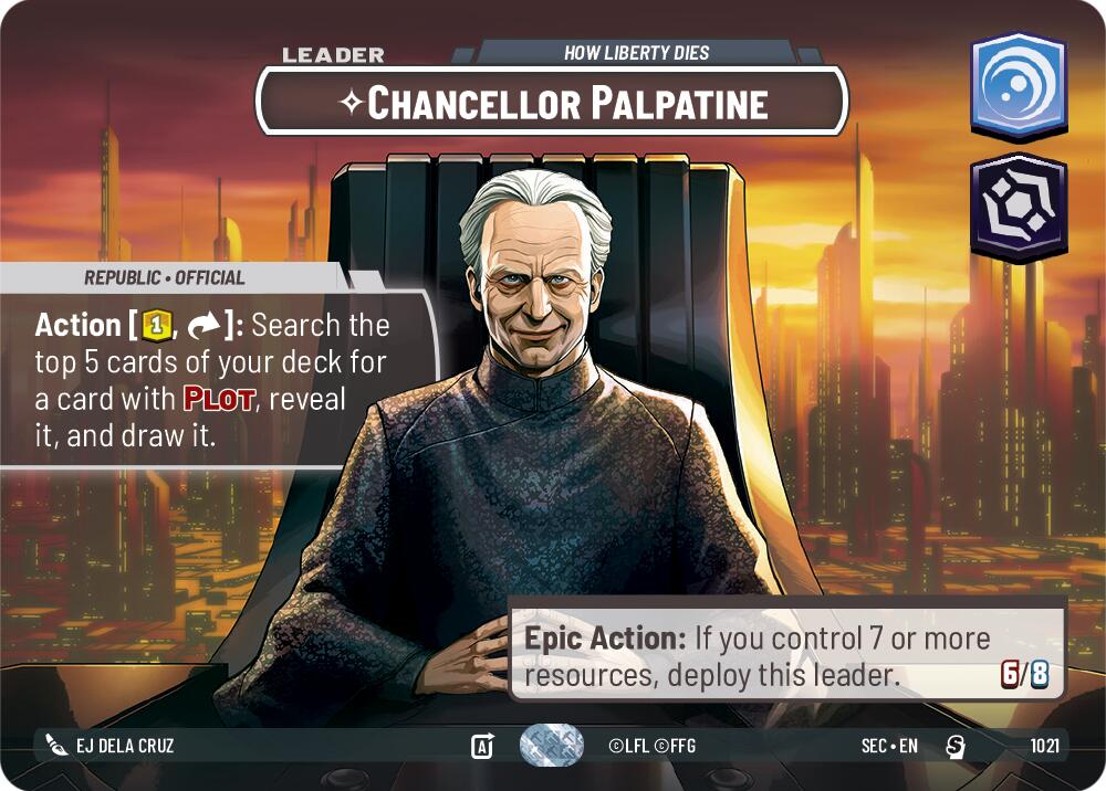 Chancellor Palpatine - How Liberty Dies (Showcase) (1021) (1021) [Secrets of Power] | Odin's Place