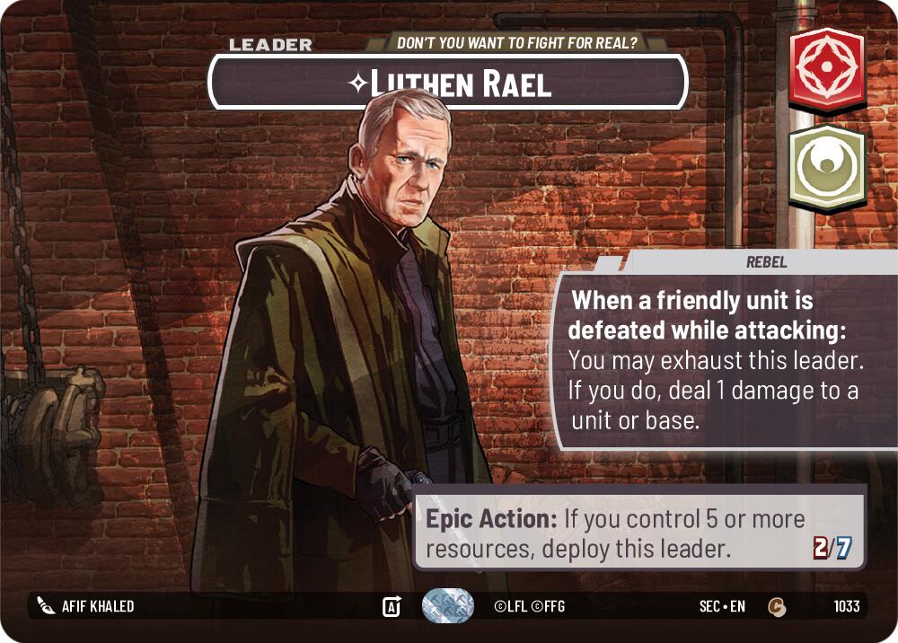 Luthen Rael - Don't You Want To Fight For Real? (Showcase) (1033) (1033) [Secrets of Power] | Odin's Place