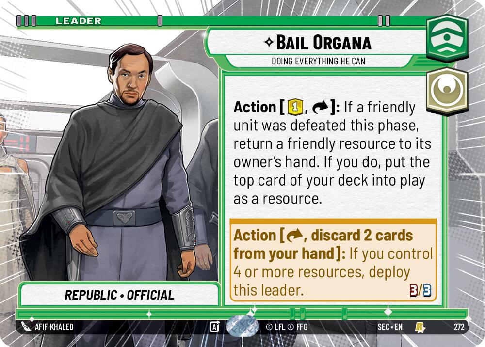 Bail Organa - Doing Everything He Can (Hyperspace) (272) (272) [Secrets of Power] | Dragon's Lair Comics and Fantasy Houston TX