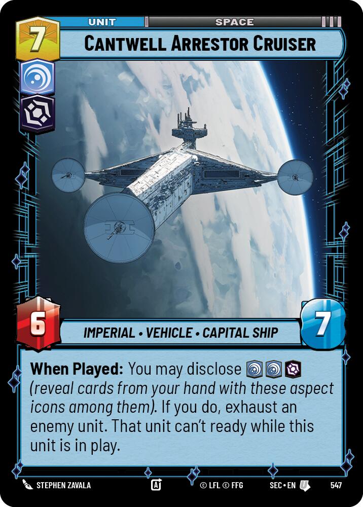 Cantwell Arrestor Cruiser (547) (Foil) (547) [Secrets of Power] | Odin's Place