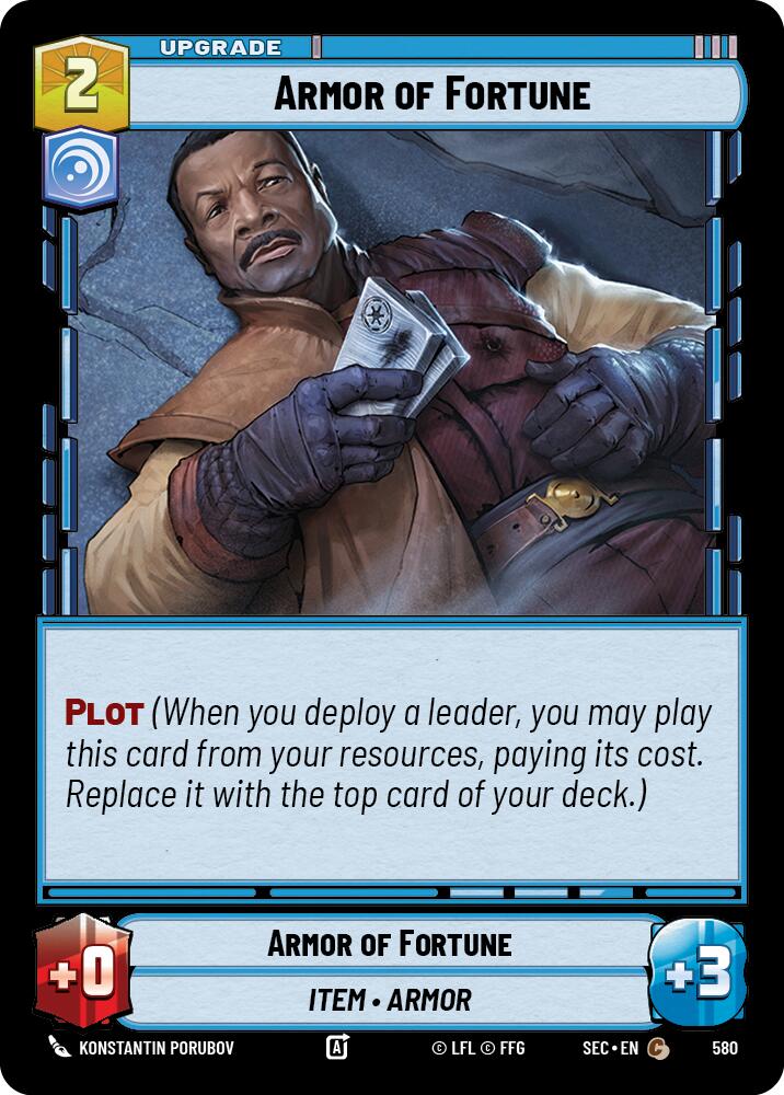 Armor of Fortune (580) (Foil) (580) [Secrets of Power] | Dragon's Lair Comics and Fantasy Houston TX