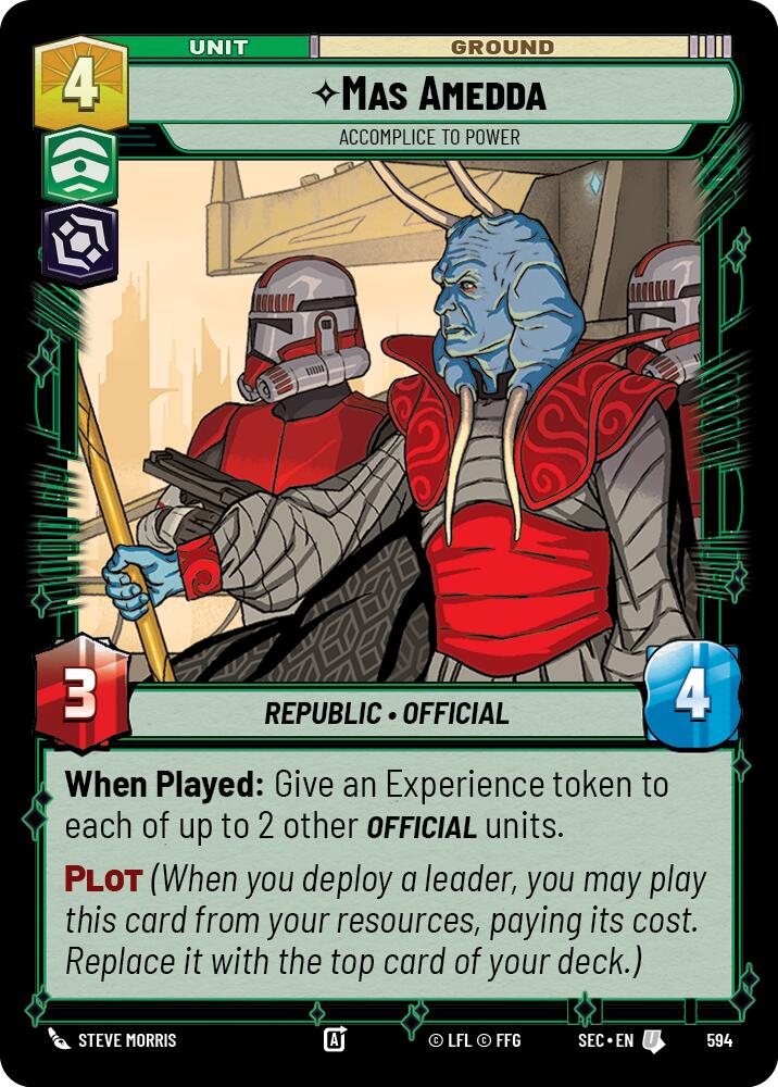 Mas Amedda - Accomplice to Power (Foil) (594) (594) [Secrets of Power] | Odin's Place