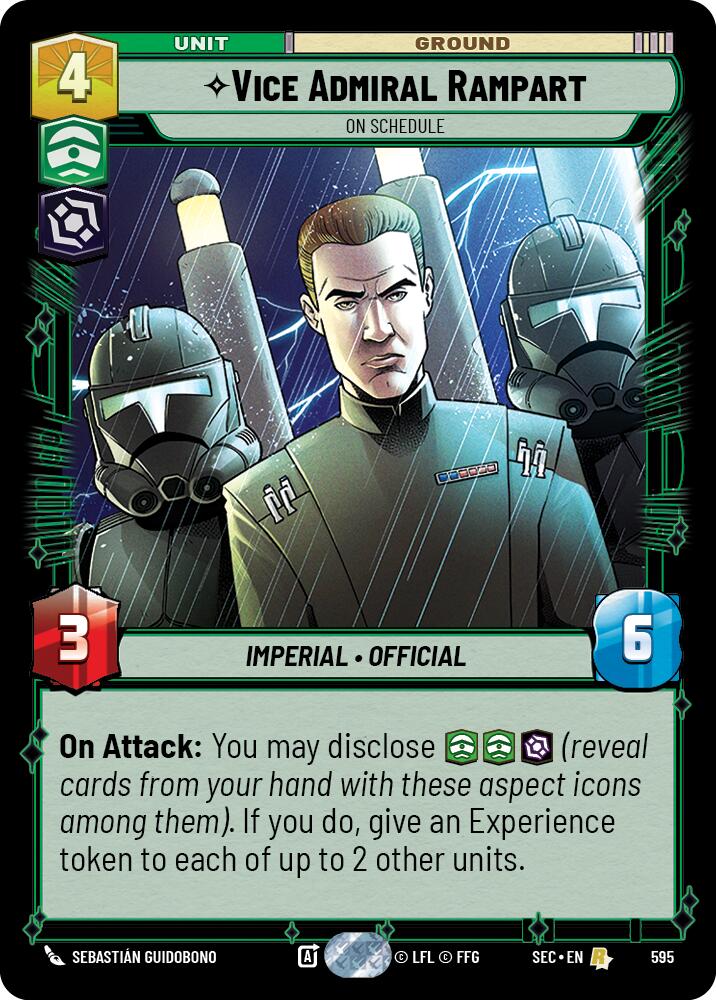 Vice Admiral Rampart - On Schedule (Foil) (595) (595) [Secrets of Power] | Odin's Place