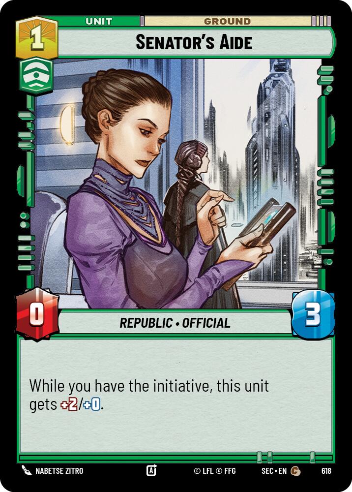 Senator's Aide (618) (Foil) (618) [Secrets of Power] | Odin's Place