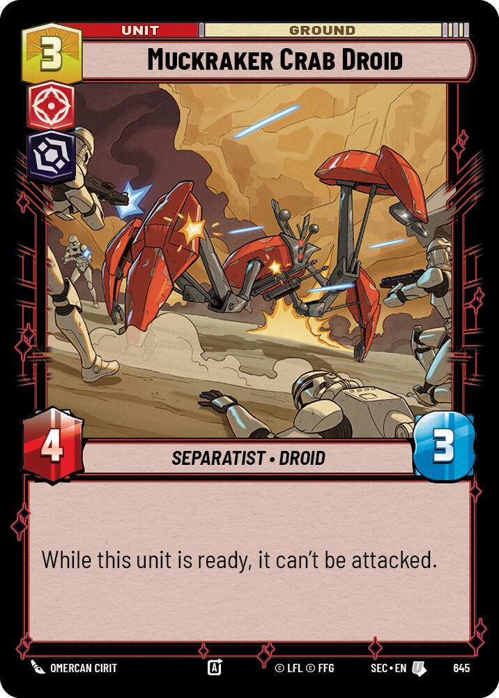 Muckraker Crab Droid (645) (Foil) (645) [Secrets of Power] | Odin's Place