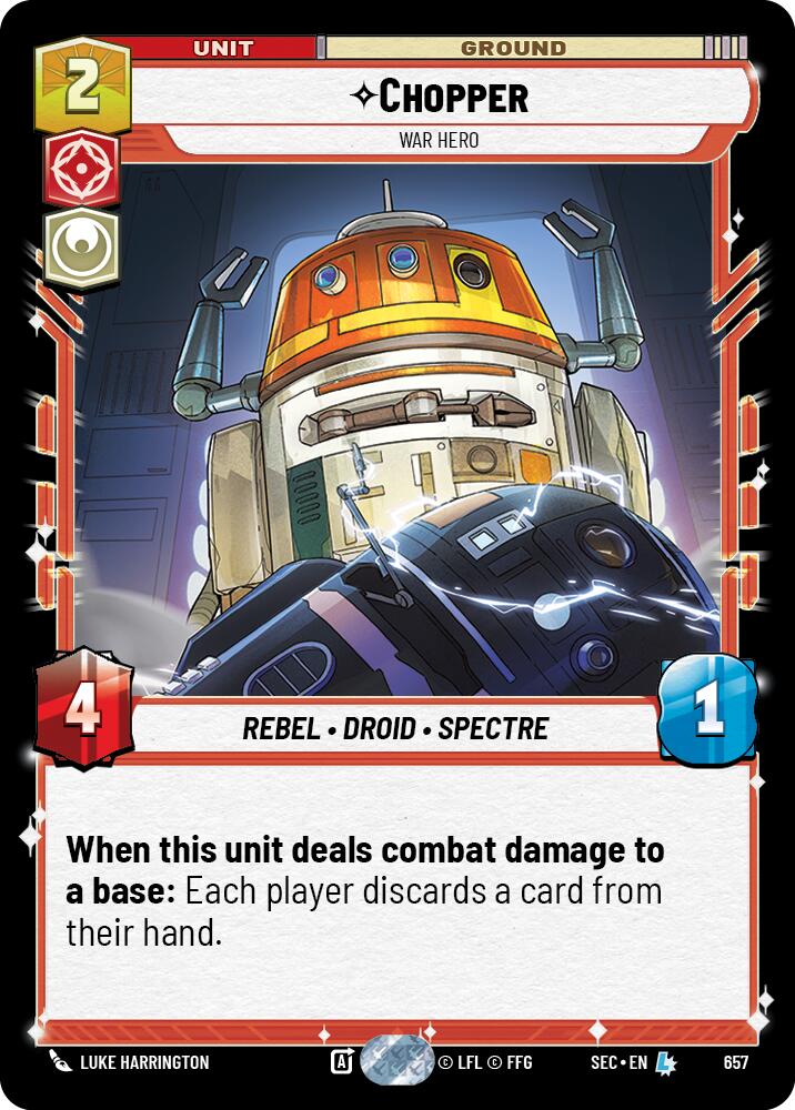 Chopper (657) - War Hero (Foil) (657) [Secrets of Power] | Odin's Place