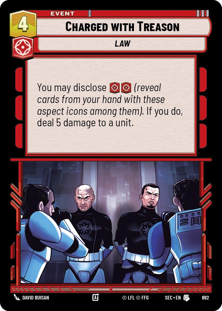 Charged with Treason (692) (Foil) (692) [Secrets of Power] | Odin's Place