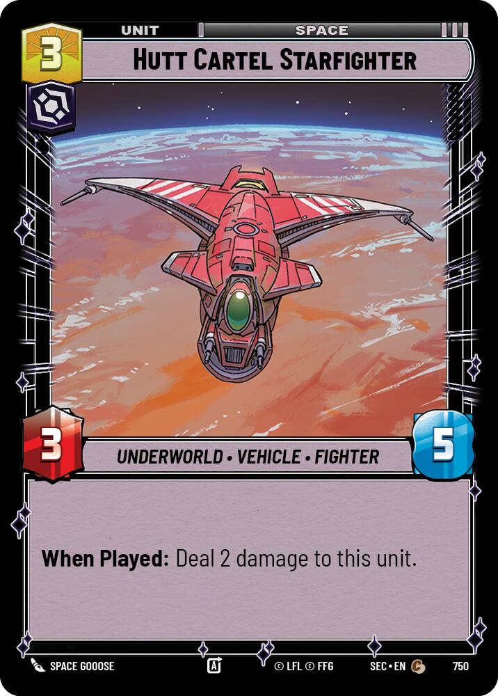 Hutt Cartel Starfighter (750) (Foil) (750) [Secrets of Power] | Odin's Place