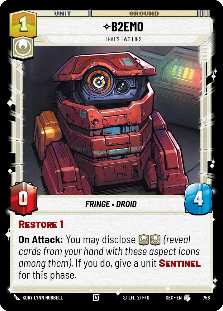 B2EMO - That's Two Lies (Foil) (758) (758) [Secrets of Power] | Dragon's Lair Comics and Fantasy Houston TX