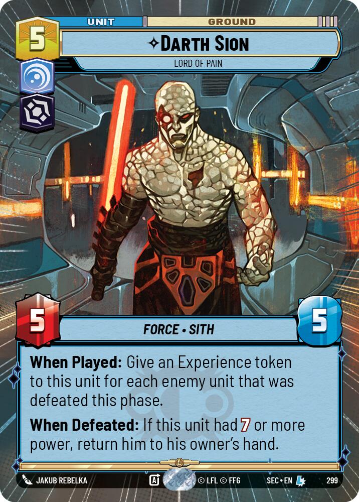 Darth Sion - Lord of Pain (Hyperspace) (299) (299) [Secrets of Power] | Odin's Place