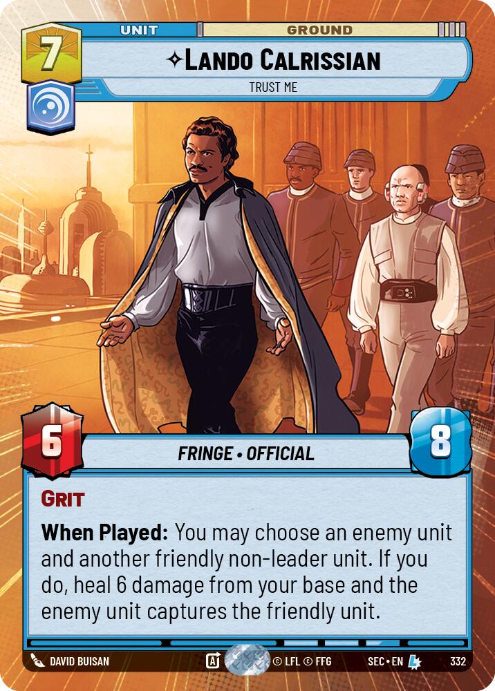 Lando Calrissian - Trust Me (Hyperspace) (332) (332) [Secrets of Power] | Odin's Place