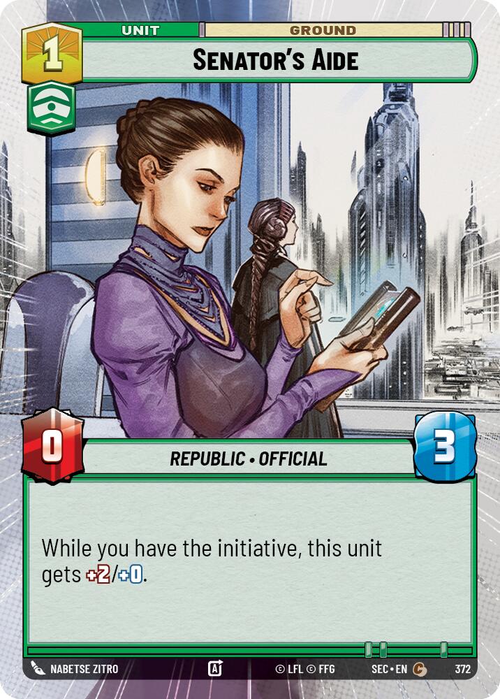 Senator's Aide (372) (Hyperspace) (372) [Secrets of Power] | Odin's Place