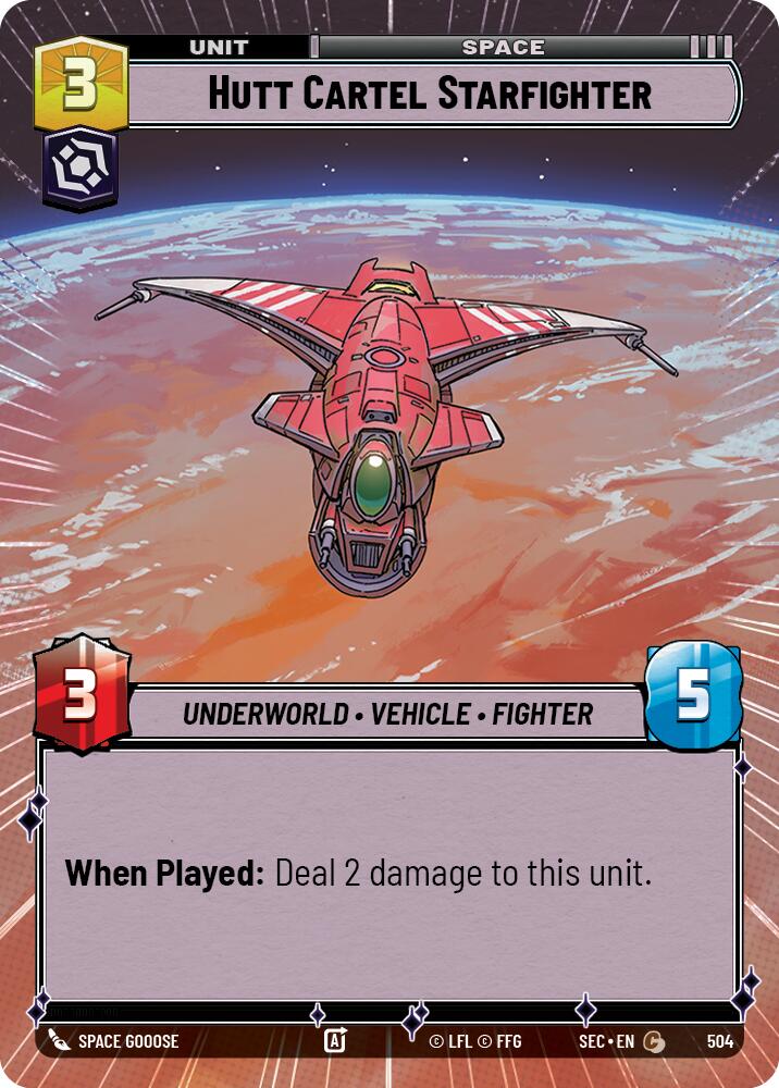 Hutt Cartel Starfighter (504) (Hyperspace) (504) [Secrets of Power] | Odin's Place