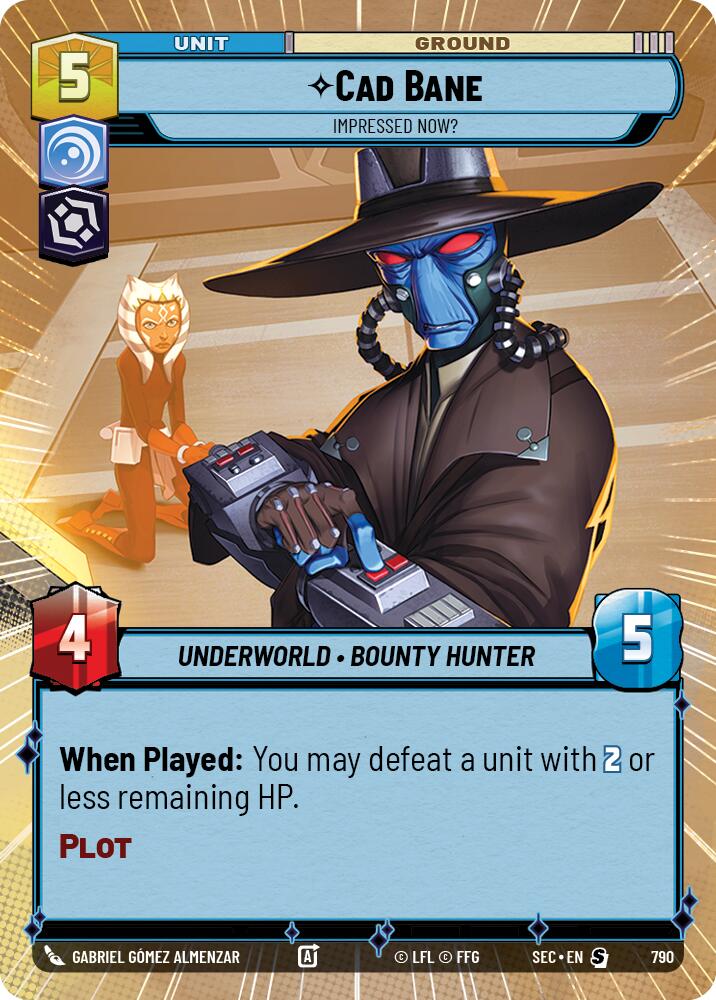 Cad Bane - Impressed Now? (Hyperspace Foil) (790) (790) [Secrets of Power] | Odin's Place