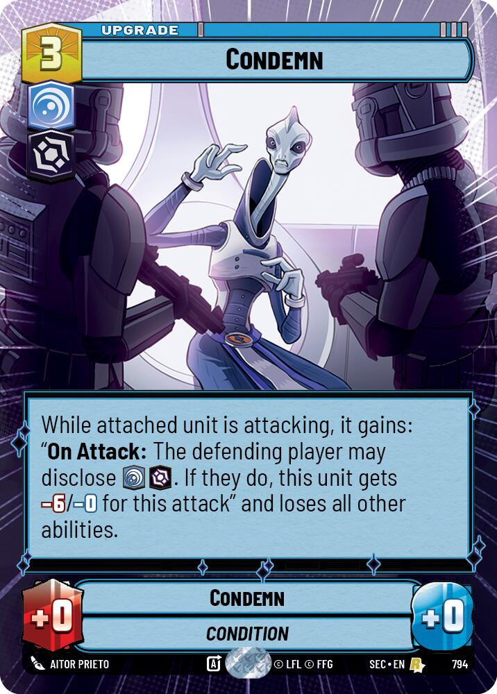 Condemn (794) (Hyperspace Foil) (794) [Secrets of Power] | Odin's Place