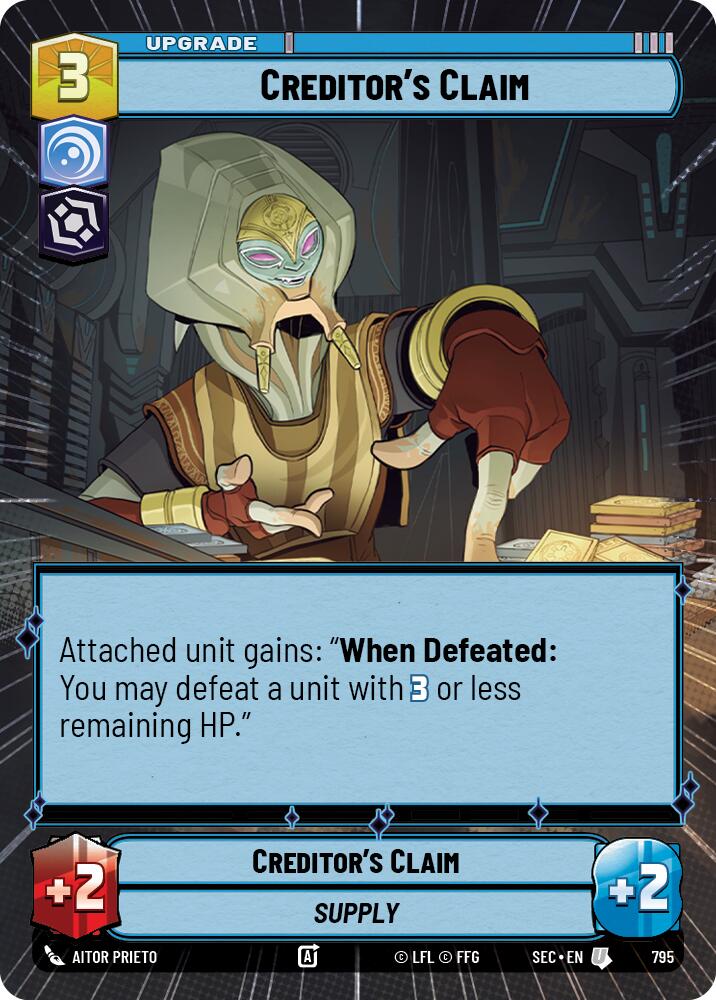 Creditor's Claim (795) (Hyperspace Foil) (795) [Secrets of Power] | Odin's Place
