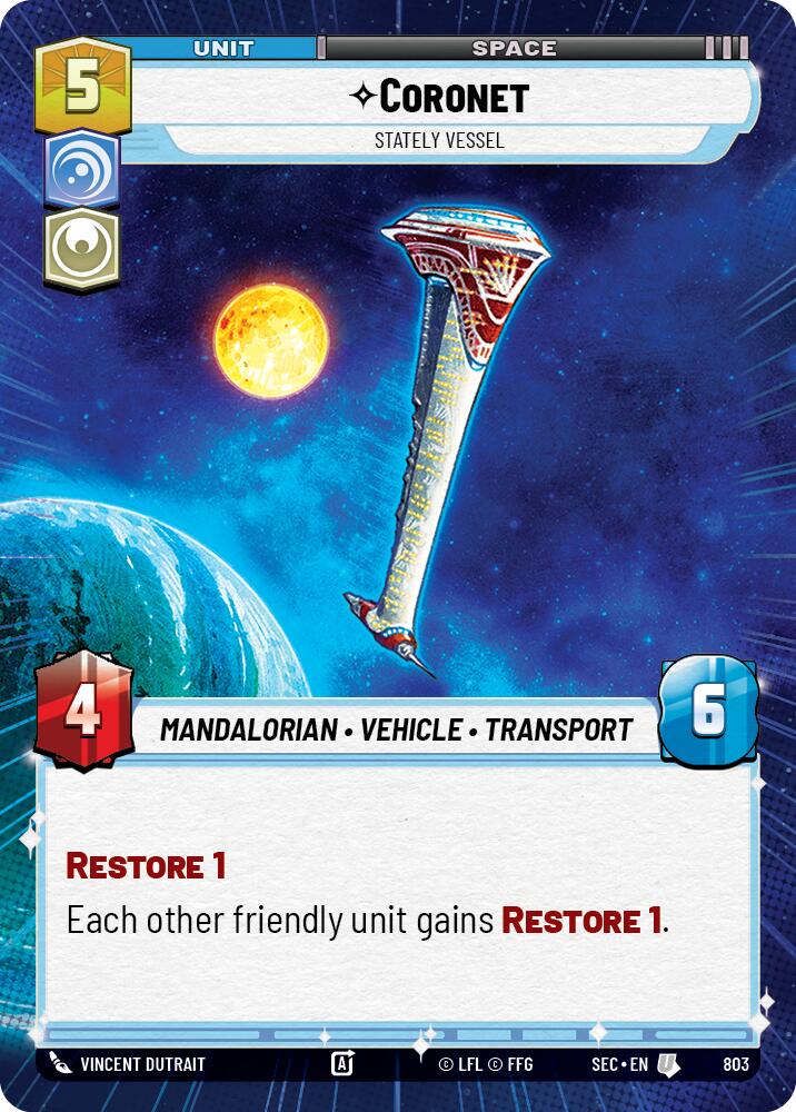 Coronet - Stately Vessel (Hyperspace Foil) (803) (803) [Secrets of Power] | Odin's Place