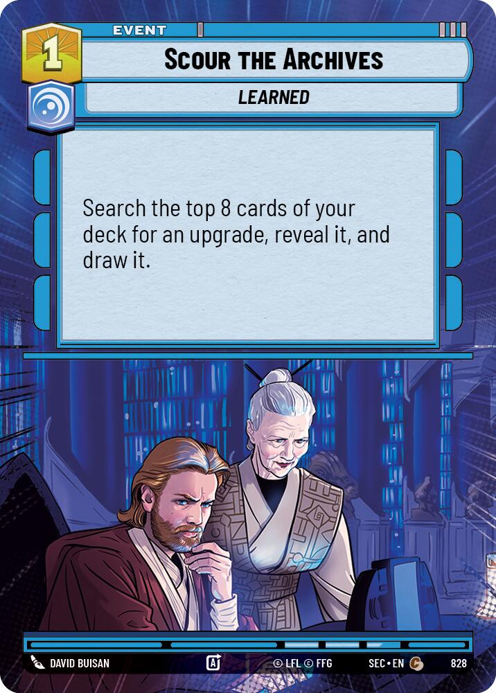 Scour the Archives (828) (Hyperspace Foil) (828) [Secrets of Power] | Odin's Place