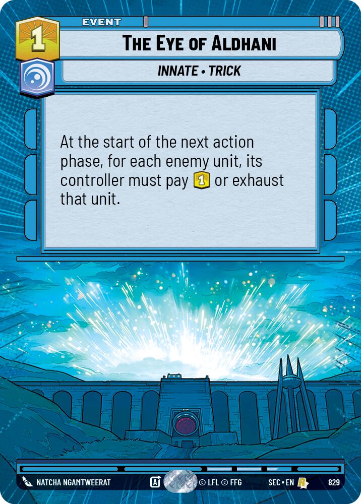 The Eye of Aldhani (829) (Hyperspace Foil) (829) [Secrets of Power] | Odin's Place