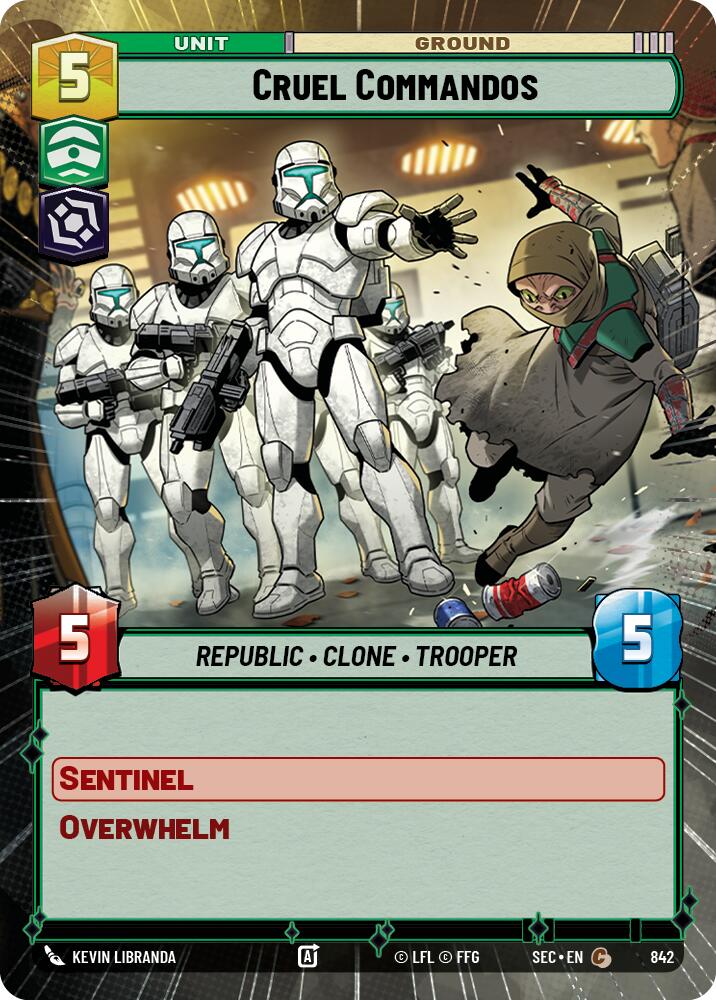 Cruel Commandos (842) (Hyperspace Foil) (842) [Secrets of Power] | Odin's Place