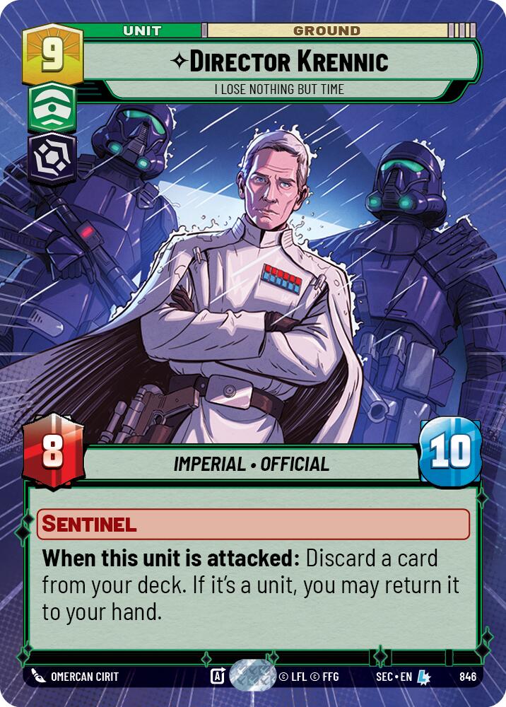 Director Krennic - I Lose Nothing But Time (Hyperspace Foil) (846) (846) [Secrets of Power] | Odin's Place