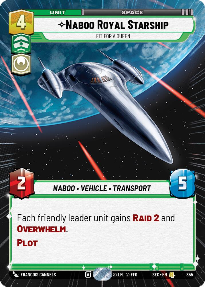 Naboo Royal Starship - Fit For A Queen (Hyperspace Foil) (855) (855) [Secrets of Power] | Odin's Place