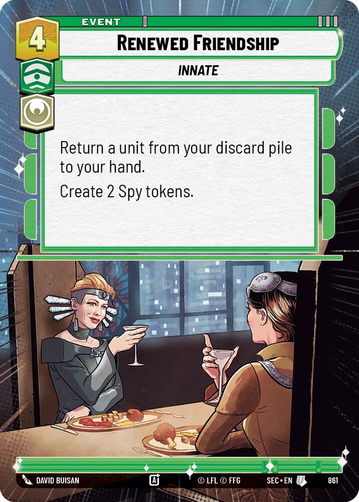 Renewed Friendship (861) (Hyperspace Foil) (861) [Secrets of Power] | Odin's Place