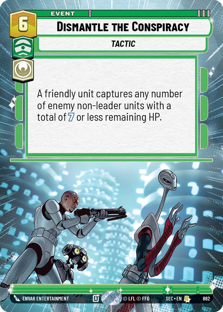 Dismantle the Conspiracy (862) (Hyperspace Foil) (862) [Secrets of Power] | Odin's Place