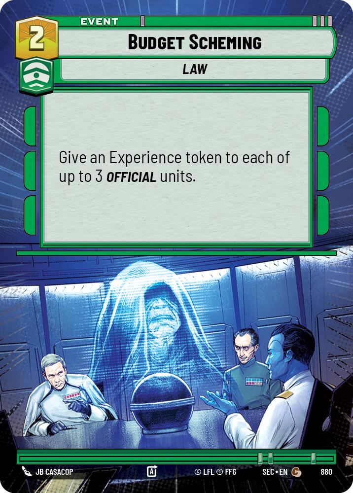 Budget Scheming (880) (Hyperspace Foil) (880) [Secrets of Power] | Odin's Place