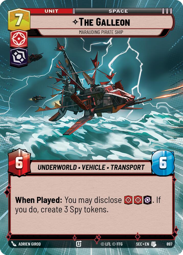 The Galleon - Marauding Pirate Ship (Hyperspace Foil) (897) (897) [Secrets of Power] | Odin's Place