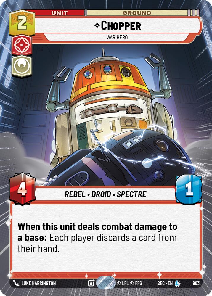 Chopper - War Hero (Hyperspace Foil) (903) (903) [Secrets of Power] | Odin's Place