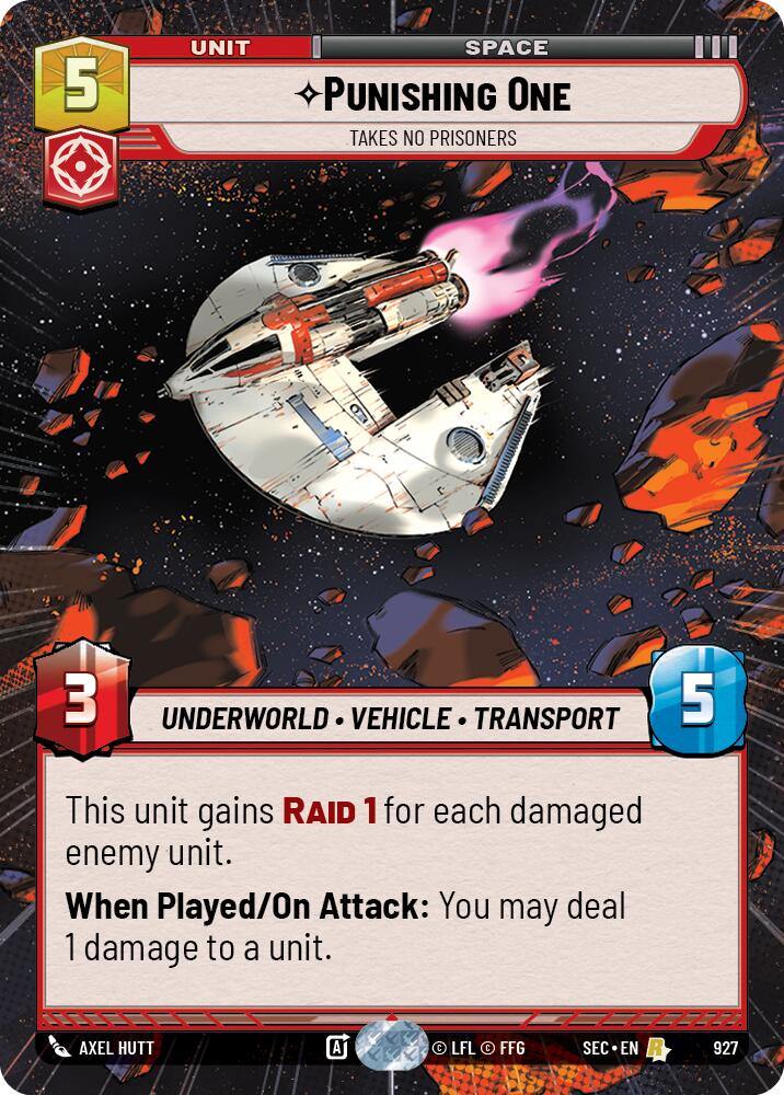 Punishing One - Takes No Prisoners (Hyperspace Foil) (927) (927) [Secrets of Power] | Odin's Place