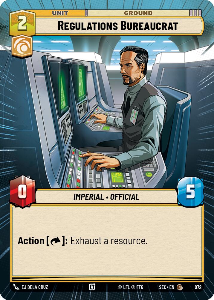 Regulations Bureaucrat (972) (Hyperspace Foil) (972) [Secrets of Power] | Odin's Place