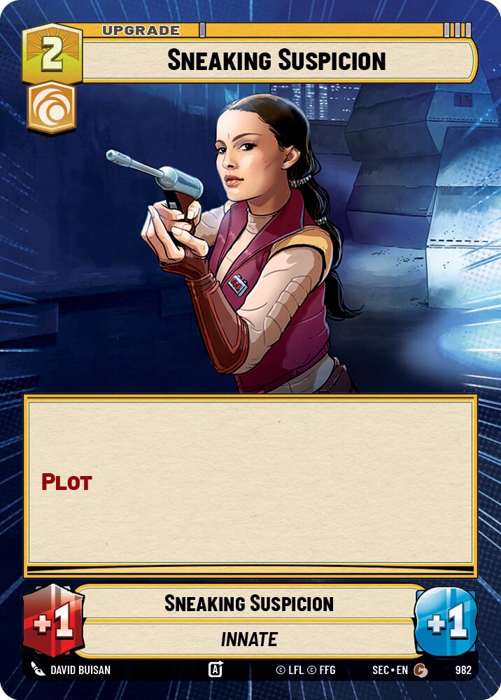 Sneaking Suspicion (982) (Hyperspace Foil) (982) [Secrets of Power] | Odin's Place