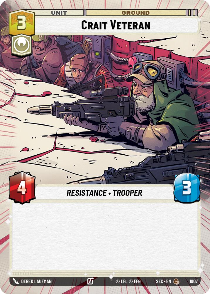 Crait Veteran (1007) (Hyperspace Foil) (1007) [Secrets of Power] | Odin's Place