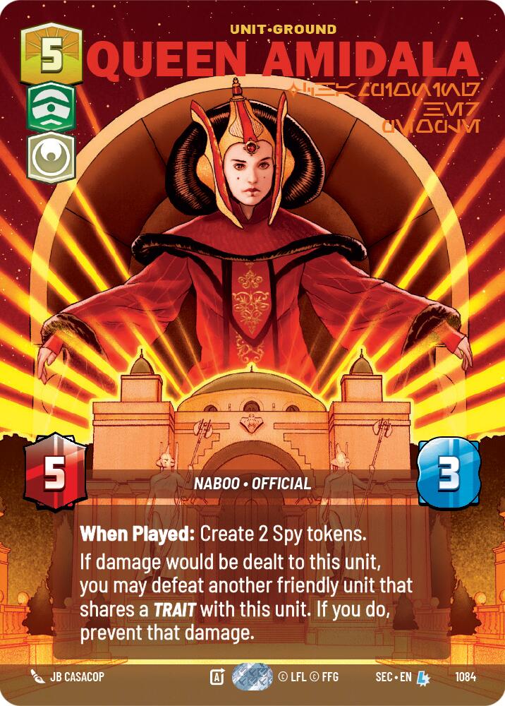 Queen Amidala - Championing Her People (Prestige Foil) (1084) (1084) [Secrets of Power] | Odin's Place