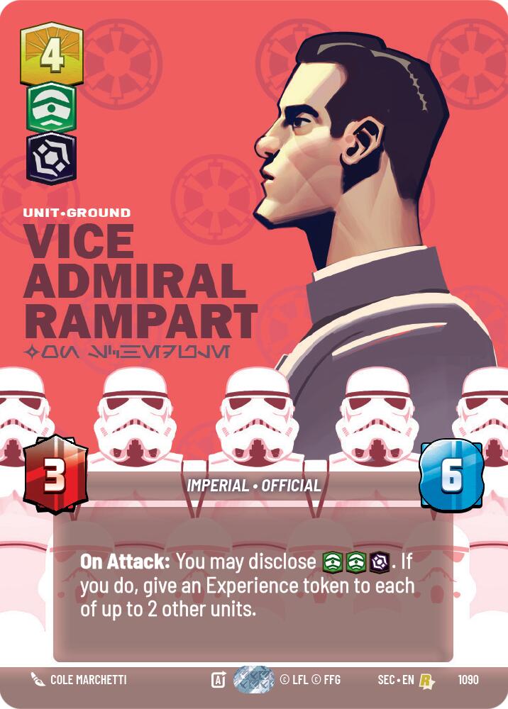 Vice Admiral Rampart - On Schedule (Prestige Foil) (1090) (1090) [Secrets of Power] | Odin's Place
