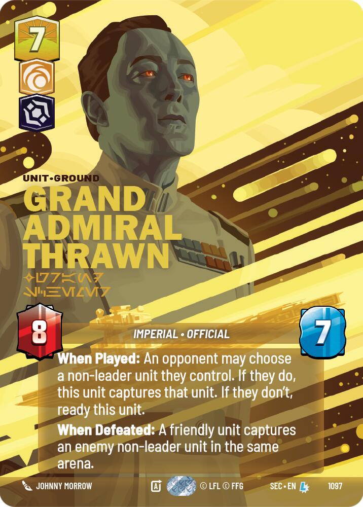 Grand Admiral Thrawn - Grand Schemer (Prestige Foil) (1097) (1097) [Secrets of Power] | Odin's Place