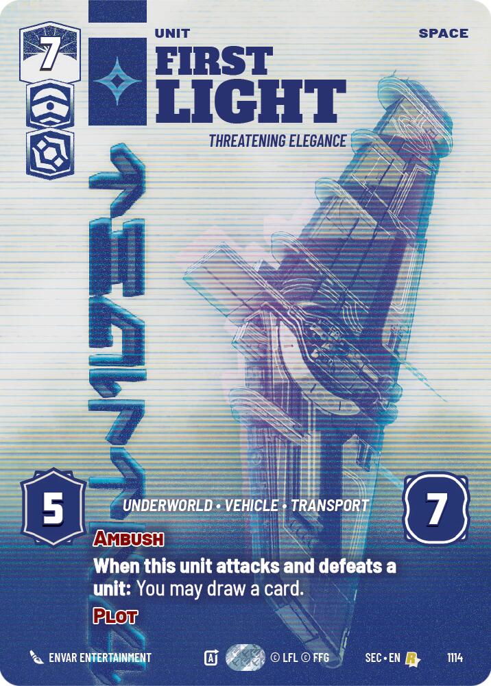 First Light - Threatening Elegance (Prestige Foil) (1114) (1114) [Secrets of Power] | Odin's Place