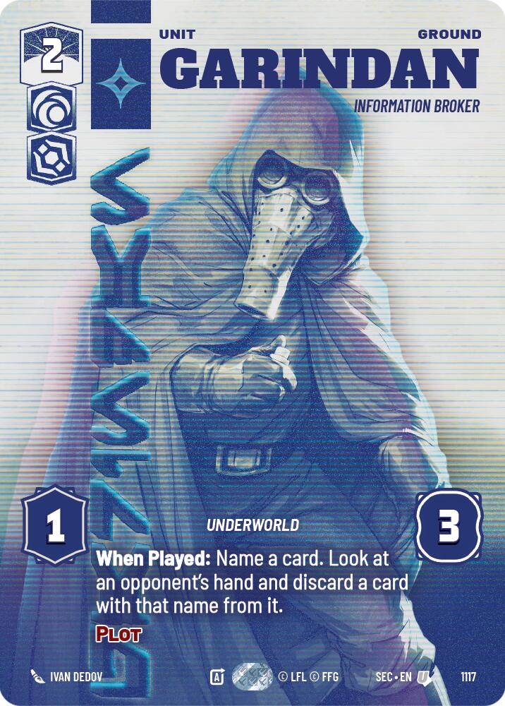 Garindan - Information Broker (Prestige Foil) (1117) (1117) [Secrets of Power] | Odin's Place