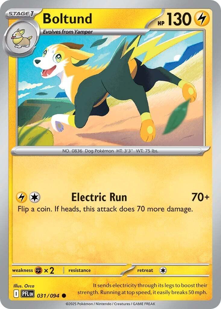 Boltund (031/094) [Mega Evolution: Phantasmal Flames] | Dragon's Lair Comics and Fantasy Houston TX