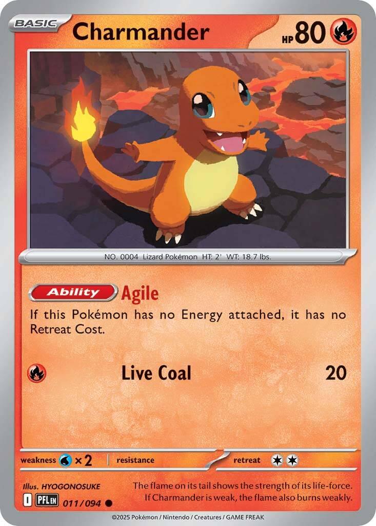 Charmander (011/094) [Mega Evolution: Phantasmal Flames] | Dragon's Lair Comics and Fantasy Houston TX