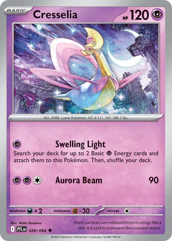 Cresselia (039/094) [Mega Evolution: Phantasmal Flames] | Dragon's Lair Comics and Fantasy Houston TX