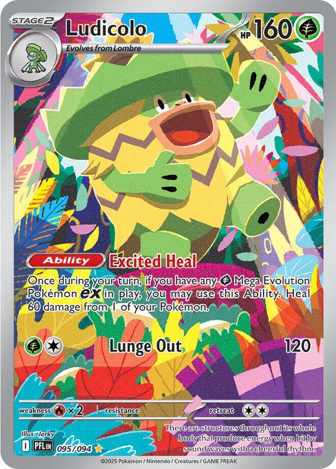 Ludicolo (095/094) [Mega Evolution: Phantasmal Flames] | Dragon's Lair Comics and Fantasy Houston TX