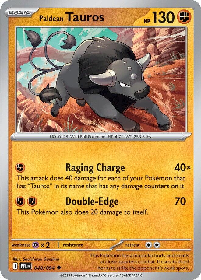 Paldean Tauros (048/094) [Mega Evolution: Phantasmal Flames] | Dragon's Lair Comics and Fantasy Houston TX