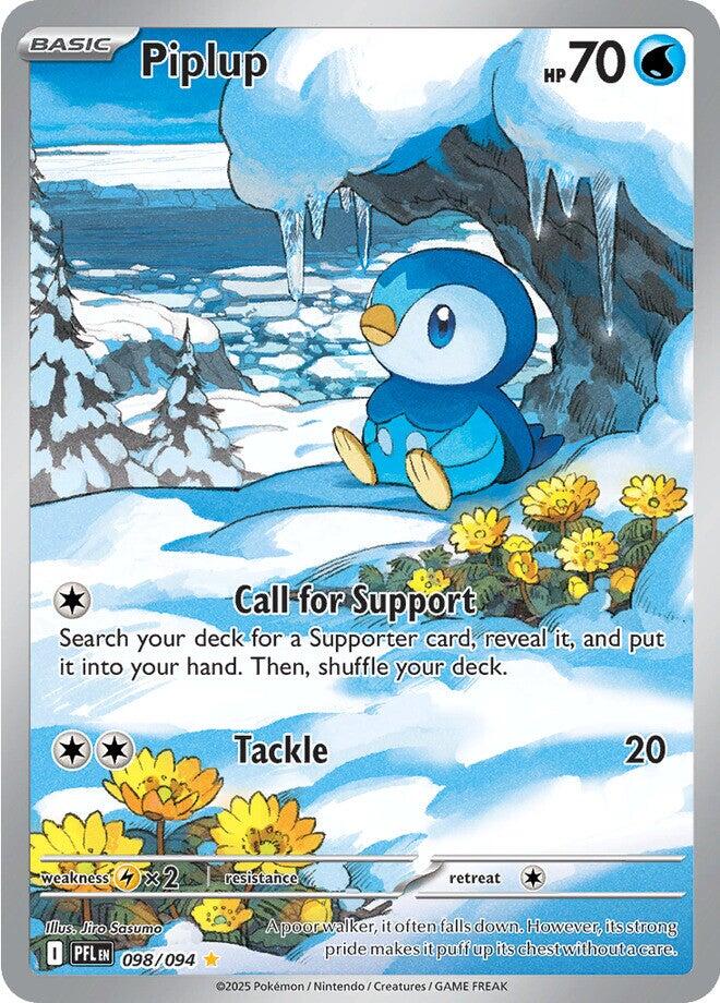 Piplup (098/094) [Mega Evolution: Phantasmal Flames] | Dragon's Lair Comics and Fantasy Houston TX
