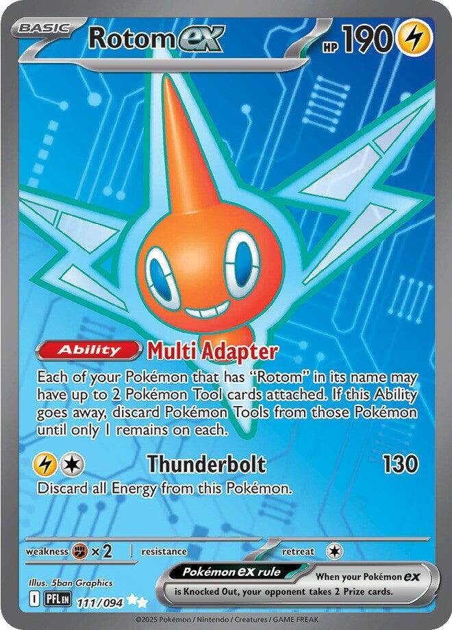 Rotom ex (111/094) [Mega Evolution: Phantasmal Flames] | Dragon's Lair Comics and Fantasy Houston TX