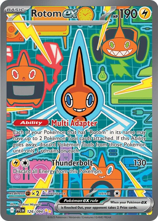 Rotom ex (126/094) [Mega Evolution: Phantasmal Flames] | Dragon's Lair Comics and Fantasy Houston TX