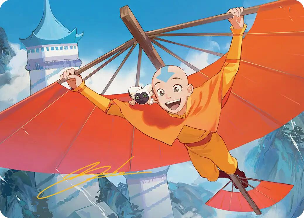 Aang, the Last Airbender Art Card (Gold-Stamped Signature) [Avatar: The Last Airbender Art Series] | Dragon's Lair Comics and Fantasy Houston TX