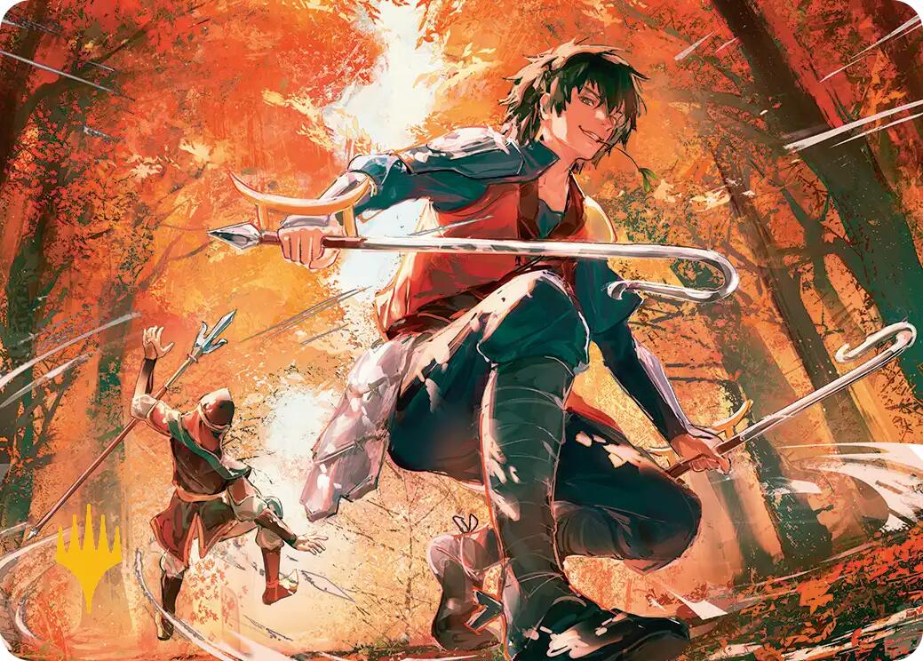 Jet, Rebel Leader Art Card (Gold-Stamped Planeswalker Symbol) [Avatar: The Last Airbender Art Series] | Dragon's Lair Comics and Fantasy Houston TX